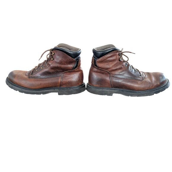 Vintage Red Wing Brown Leather Lace Up Boots - Size 14 main image 8